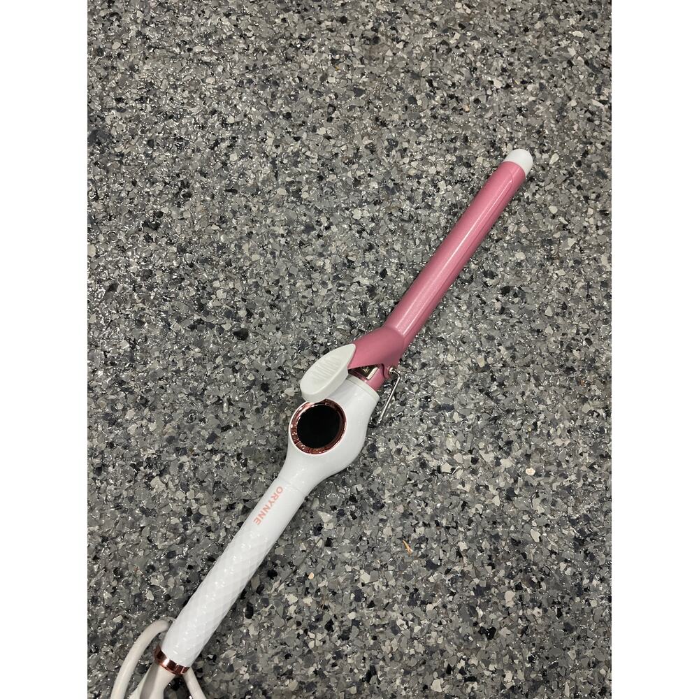 Curling iron orynne standard barrel long pink light‎ weight